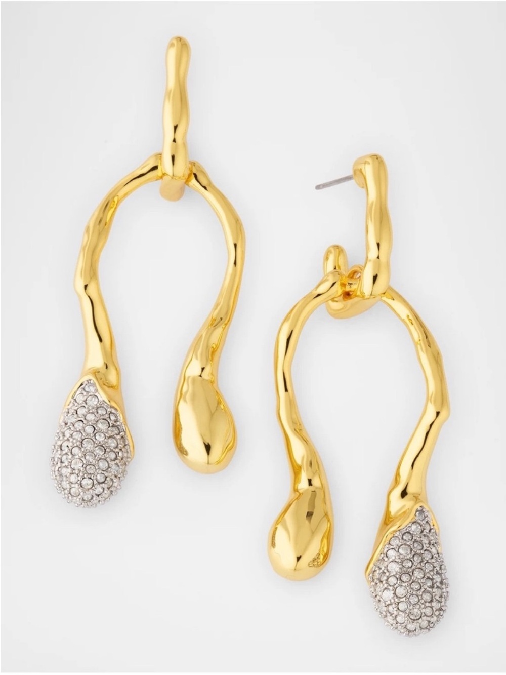 ALEXIS BITTAR • Solanales Balance Mobile Drippy Gold Drop Crystal Earrings